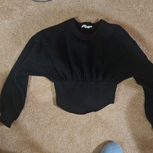 Good American Black Sweatshirt